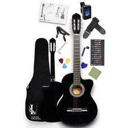 CG-3901BK Klasik Gitar 4/4 Sap Ayarlı Kesik Kasa Full Set