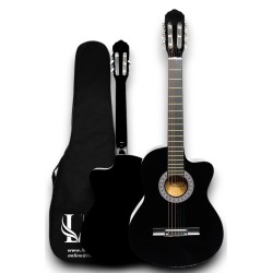 CG-3901BK Klasik Gitar 4/4 Sap Ayarlı Kesik Kasa Full Set