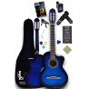 CG-3901BL Klasik Gitar 4/4 Sap Ayarlı Kesik Kasa Full Set