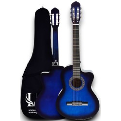 CG-3901BL Klasik Gitar 4/4 Sap Ayarlı Kesik Kasa Full Set
