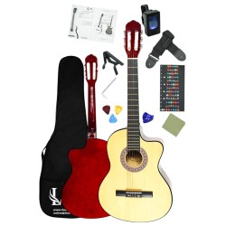 CG-3901NT Klasik Gitar 4/4 Sap Ayarlı Kesik Kasa Full Set