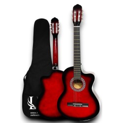 CG-3901RD Klasik Gitar 4/4 Sap Ayarlı Kesik Kasa Full Set