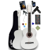 CG-3902WH Klasik Gitar 4/4 Yetişkin Boy Sap Ayarlı Full Set