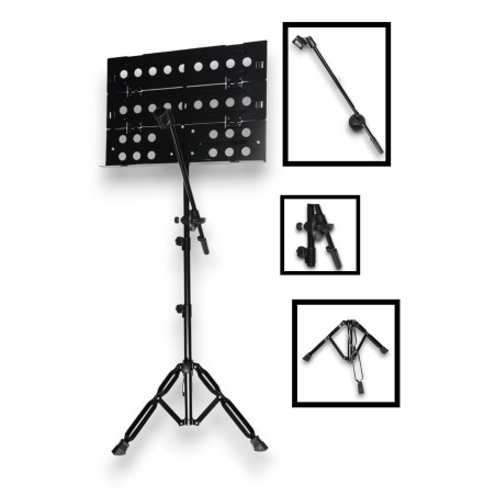 FR-04D KATLANILABİLİR MİKROFON STANDLI ŞEF NOTA SEHPASI