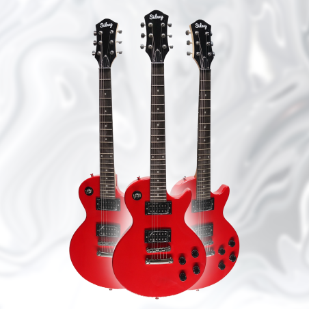 SİDNEY LP-01DRD Elektro Gitar – HHS Manyetik Sistemli Les Paul