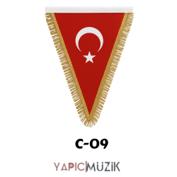 Yapıcı Bando Üçgen Trampet Bayrağı, C-09