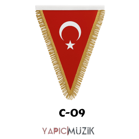 Yapıcı Bando Üçgen Trampet Bayrağı, C-09