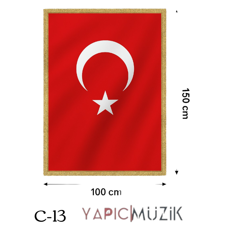 Simli Makam Bayrağı (100x150), C-13