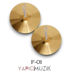 Yapıcı Bando30 cm. Özel Alışımlı Kalın Sarı Pirinç Bando Zili, F-01