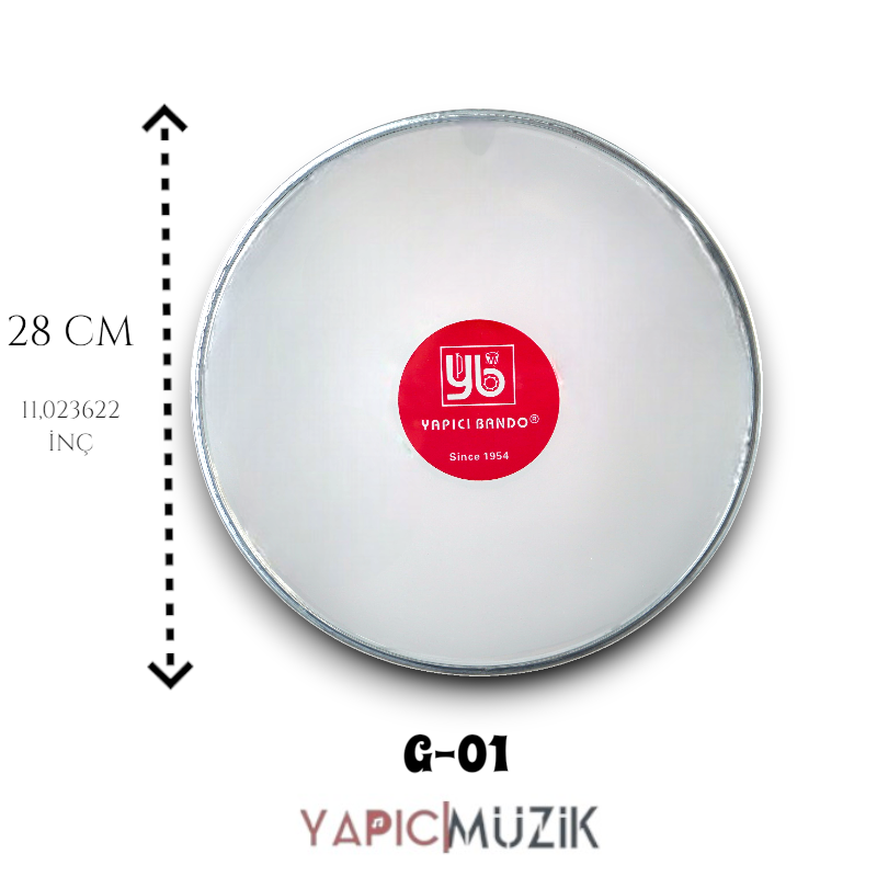 Yapıcı Bando 28. cm Trampet Cam Derisi, G-01