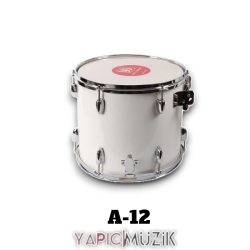 Yapıcı Bando A-12 35 cm. Beyaz Ahşap Mine Kaplama Trampet Askı Kayışı-Sopası ve Sıkma Anahtarlı Set, A-12