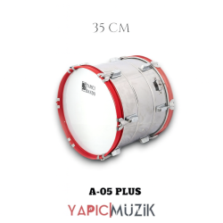 Yapıcı Bando Plus 35 cm. Paslanmaz Trampet İTH. Mekanizma İTH. Kortlu Askı Kayışlı ve Sopalı Set, A-05