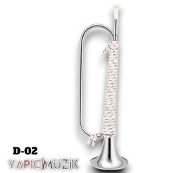 Yapıcı Bando İskoç Borusu (Nikelajlı/Kromajlı, Metal Ağızlık, Kordonlu Bayrak Takma Aparatlı), D-02